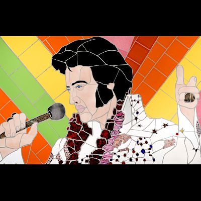 Appraisal: Jonathan Mandell - Portrait of Elvis Presley Exclusive on Bidsquare