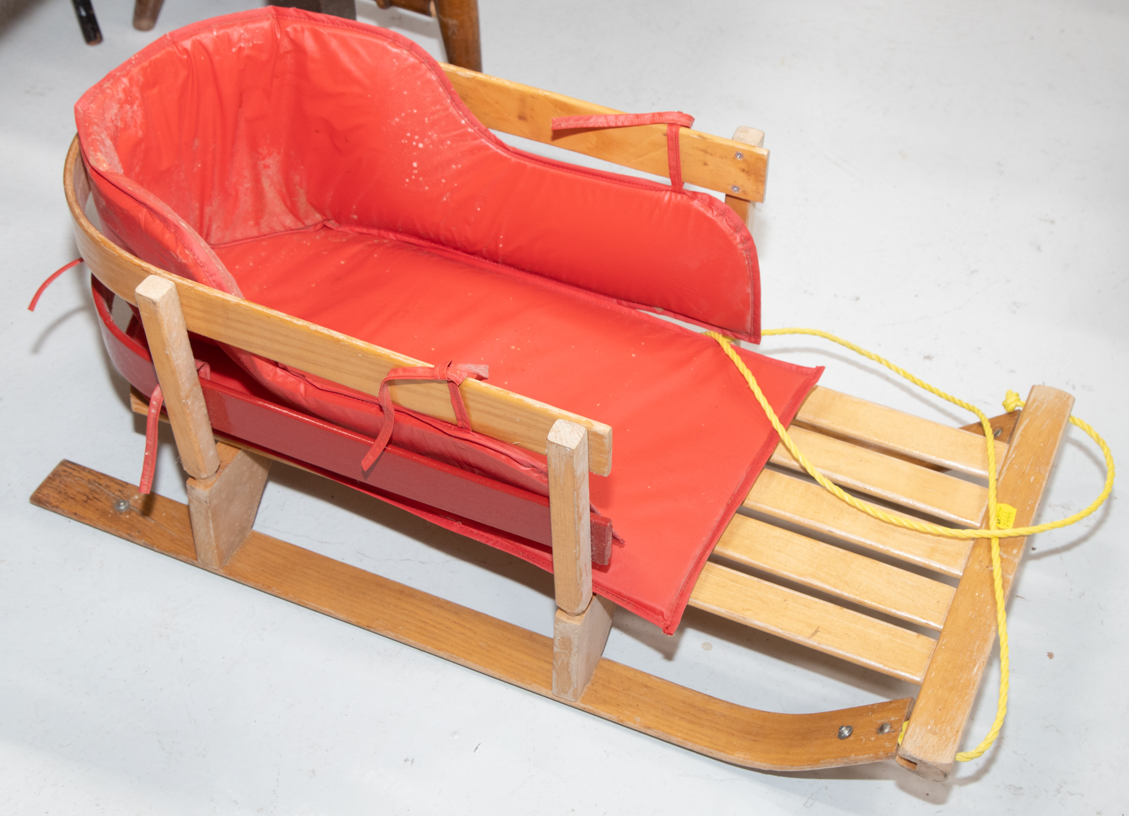 Appraisal: WOOD MODERN CHILD'S SLED