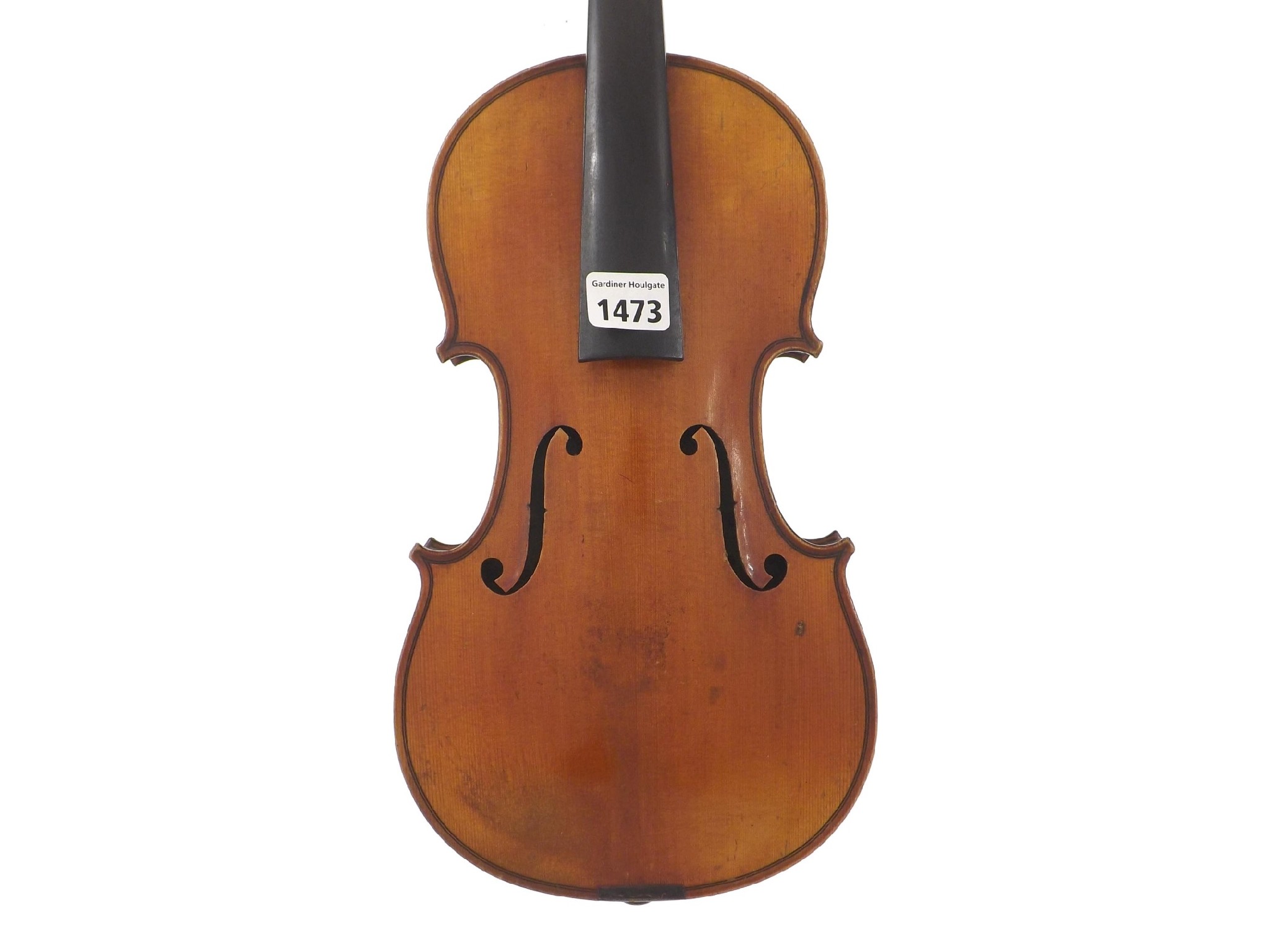 Appraisal: Good French seven-eighth size violin circa the two piece back