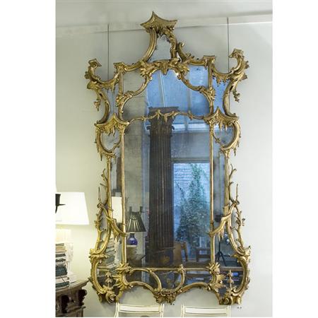 Appraisal: George II Style Gilt-Wood Mirror Estimate -