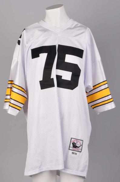 Appraisal: Signed Mean Joe Greene NFL Throwback Jersey Description Made by