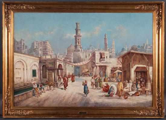 Appraisal: A Sorbini late th early th century Street Bazaar Cairo