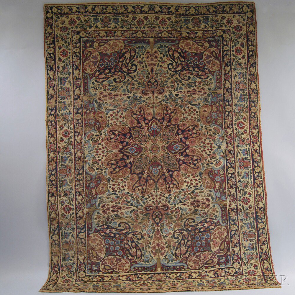 Appraisal: Kerman Rug Southeast Persia second quarter th century evenly worn