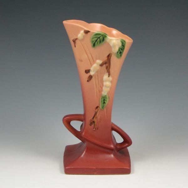 Appraisal: Roseville Snowberry vase in pink and mauve Marked Roseville USA