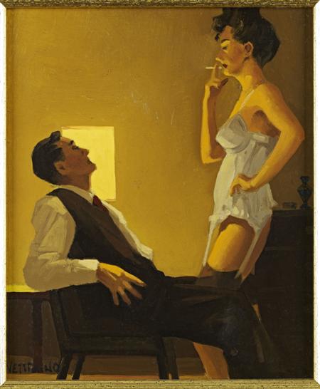 Appraisal: JACK VETTRIANO SCOTTISH B THE WHITE BASQUE - A STUDY