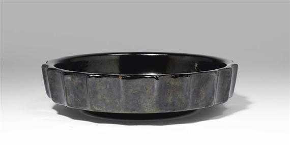 Appraisal: BONIFAS PAUL-AMI - DISH circa Glazed fa ence Signed and