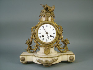 Appraisal: A late th century French mantel clock the eight day