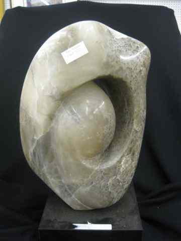 Appraisal: Lillian Johnson Marble Sculpture black base '' tall '' wide