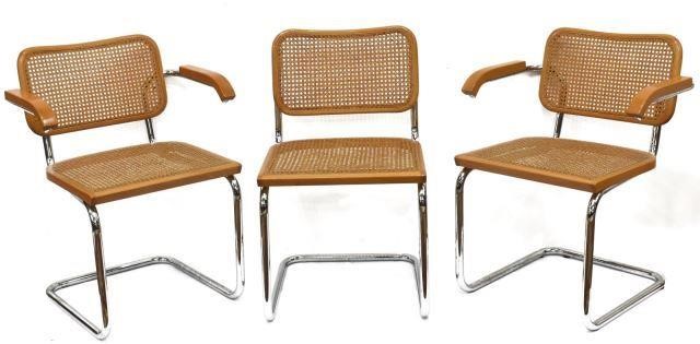 Appraisal: lot of Mid-century modern Cesca chairs designed by Marcel Breuer