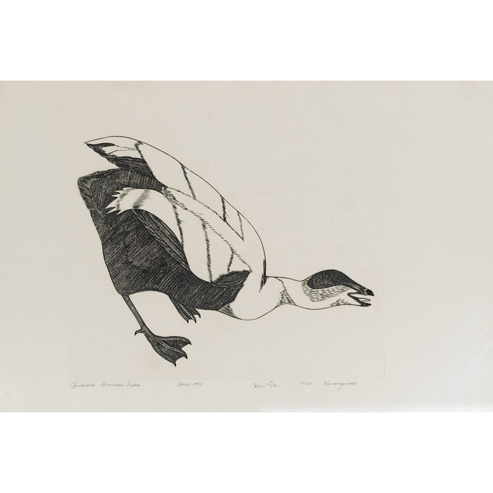 Appraisal: KANANGINAK POOTOOGOOK - E - Cape Dorset AMAULIK COMMON EIDER