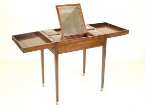 Appraisal: A Regency mahogany gentleman's dressing table circa the crossbanded twin