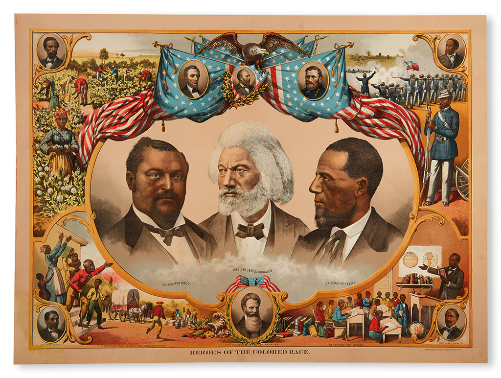 Appraisal: RACE HISTORY AND UPLIFT Heroes of the Colored Race Chromolithographic