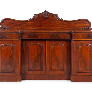 Appraisal: A Victorian Mahogany Sideboard American Late th Century Height x