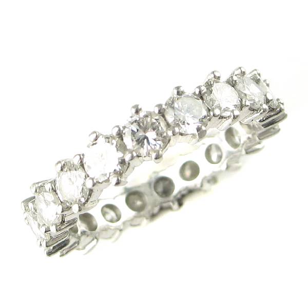 Appraisal: A circular-cut diamond eternity band estimated weight of approximately cts