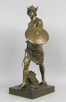 Appraisal: Emile Louis Picault French - Pro Jure Bronze with brown