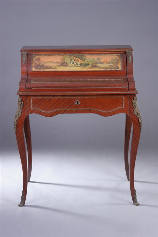 Appraisal: LOUIS XVI STYLE BONHER DU JOUR early th century Stepped-back