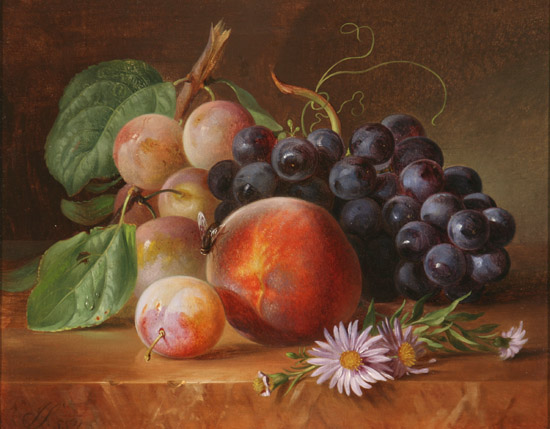 Appraisal: Northern European School th Century Still Life with Fruit and