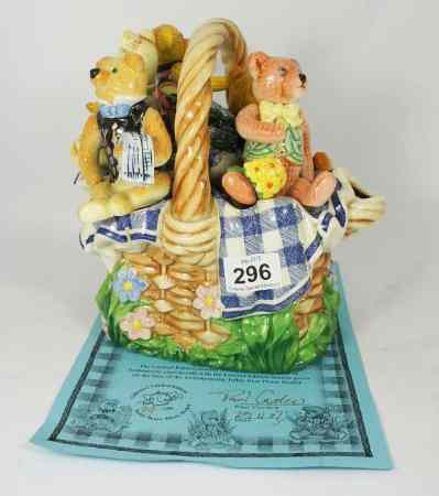 Appraisal: Paul Cardew Character Tea Pot Large Teddy Bear's Picnic Basket