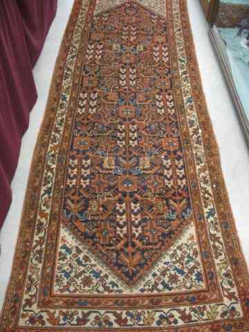 Appraisal: Malayer Persian Handmade Runner overall geometrics ' '' x '