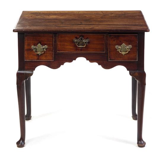 Appraisal: Sale Lot A George III Walnut Lowboy th th century