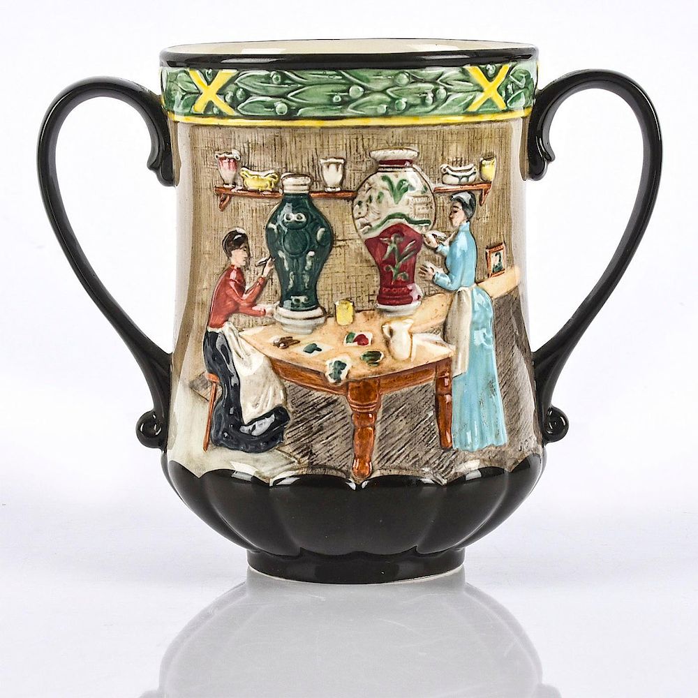 Appraisal: ROYAL DOULTON LOVING CUP POTTERY IN THE PAST D An