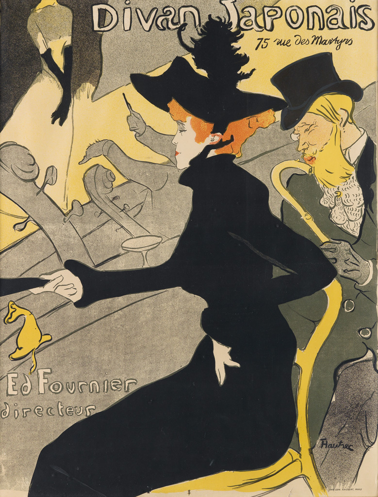 Appraisal: HENRI DE TOULOUSE-LAUTREC - DIVAN JAPONAIS x inches x cm