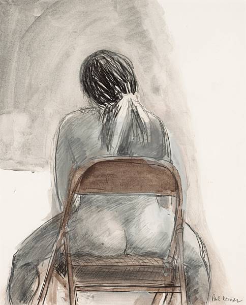 Appraisal: Paul Wonner American b Woman in Chair c signed 'Paul