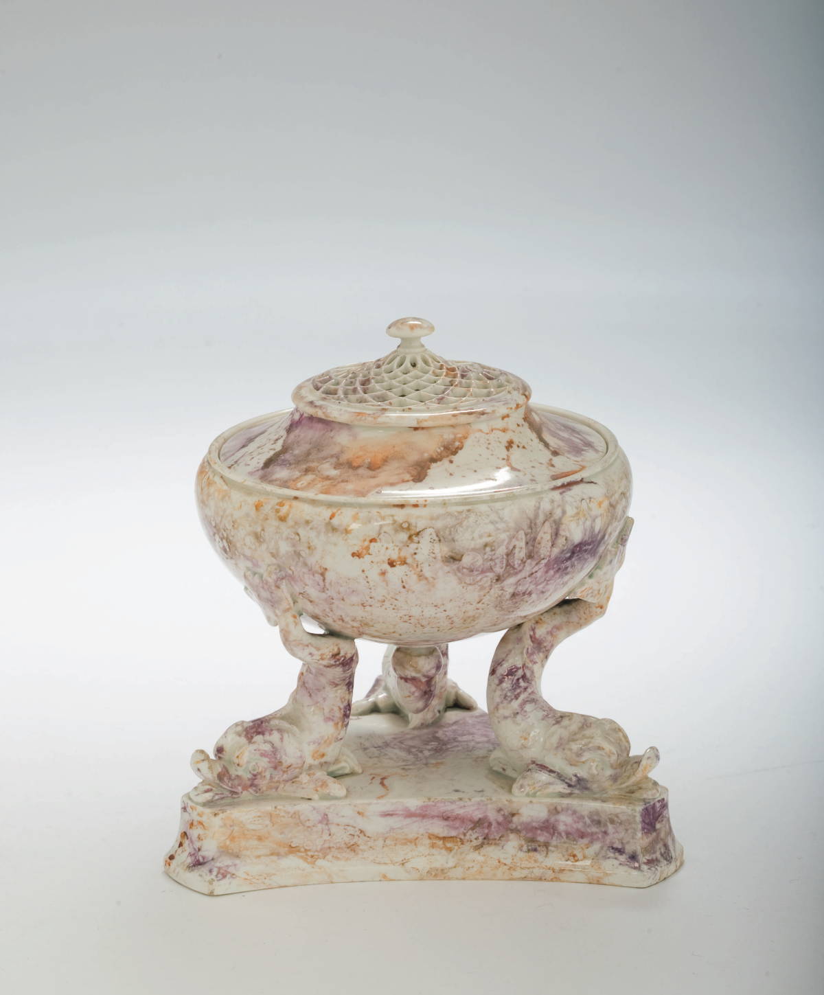 Appraisal: WEDGWOOD MOONLIGHT LUSTRE POTPOURRI VASE AND COVER CIRCA The circular