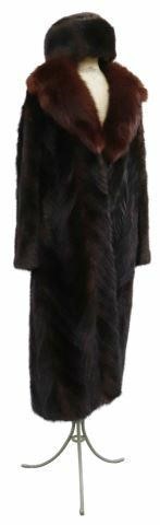 Appraisal: lot of Vintage ladies mink fur coat and faux fur