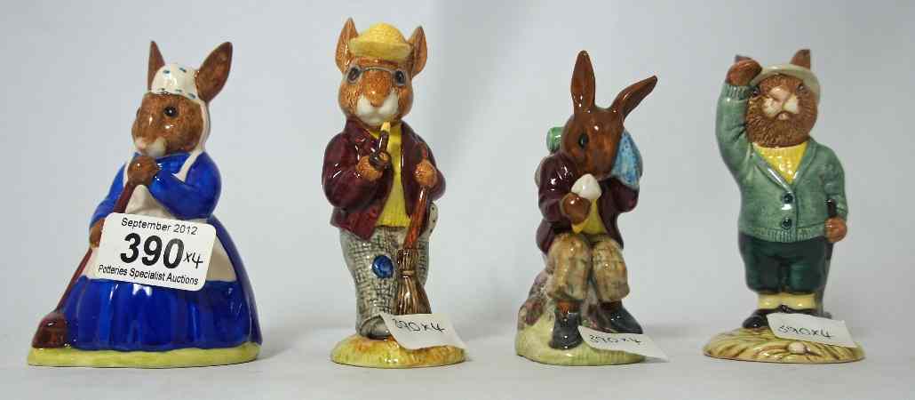 Appraisal: Royal Doulton Bunnykins figures Autumn Days DB Cooling Off DB