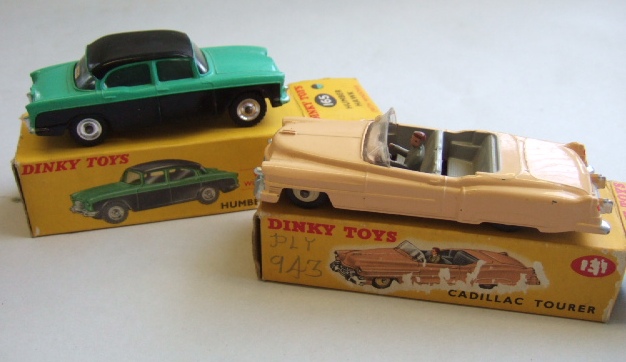 Appraisal: A Dinky Humber Hawk and a Dinky Cadillac tourer both