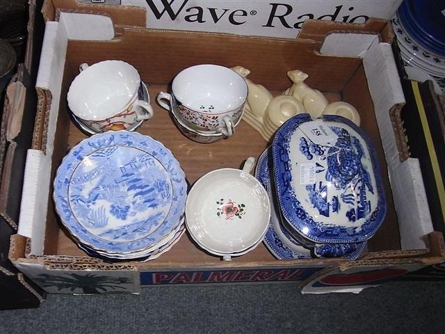 Appraisal: A COLLECTION OF CHINA to include Gaudi Welsh cups and