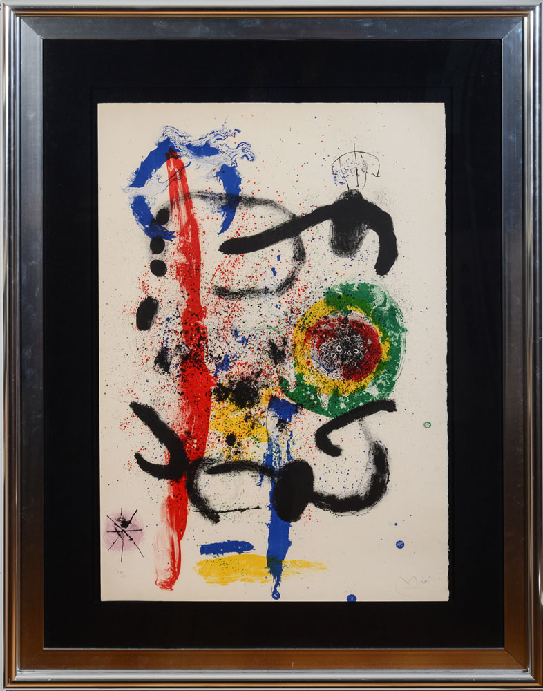 Appraisal: JOAN MIRO - THE CASCADE MOURLOT Lithograph in colors on