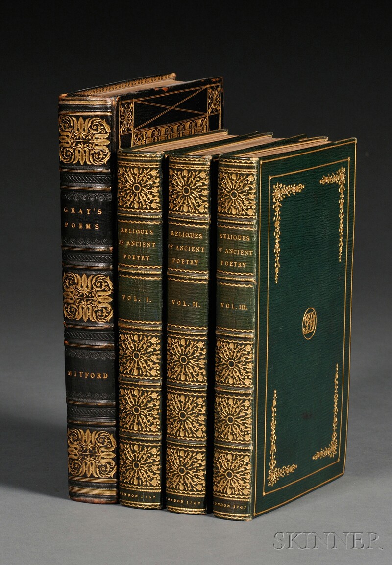 Appraisal: English Poetry Two titles in four volumes comprising Reliques of