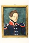 Appraisal: GOUACHE TEMPERA - Period Portrait of Officer of US th