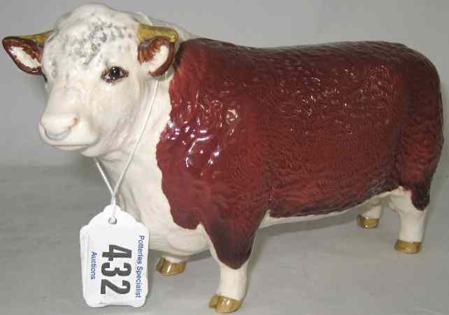 Appraisal: Beswick Model of a Hereford Bull