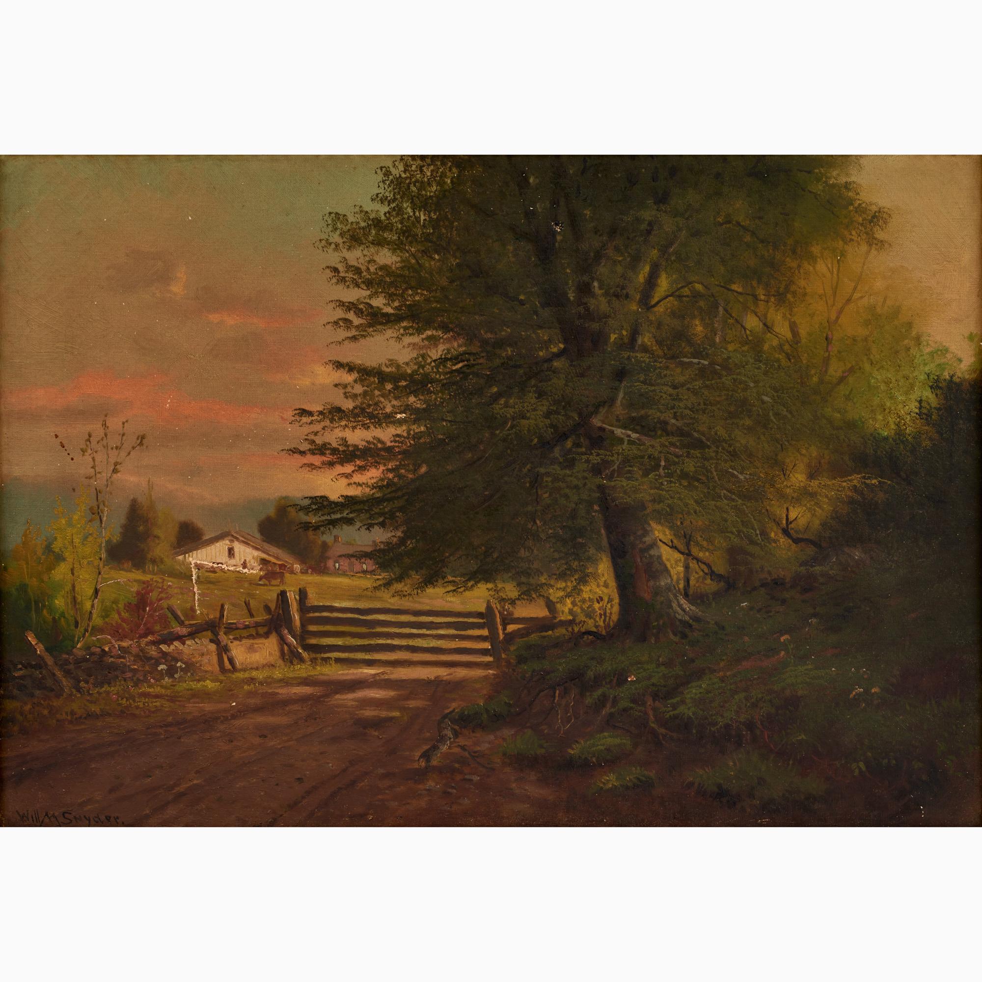 Appraisal: WILLIAM MCKENDREE SNYDER - OIL INDIANA FARM William McKendree Snyder