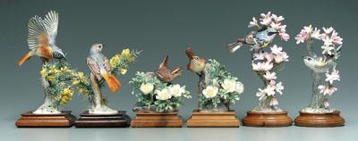 Appraisal: Three pairs Doughty bird figurines one pair myrtle warblers -