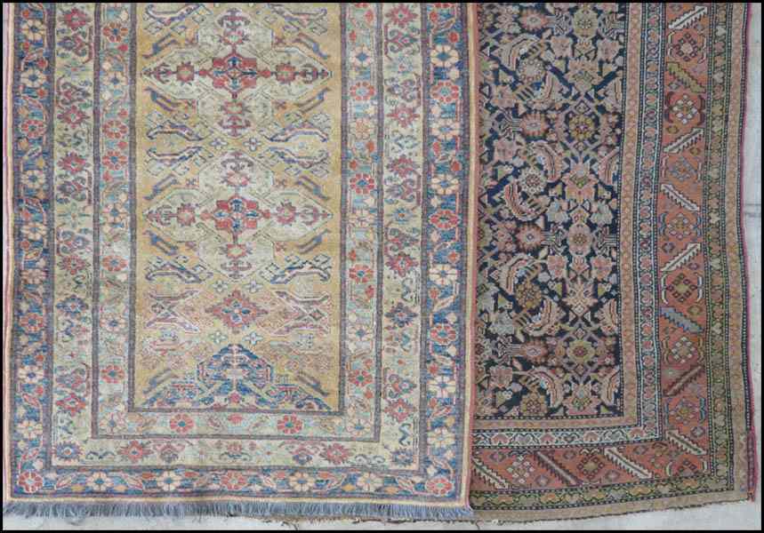 Appraisal: TWO CAUCASIAN RUGS Larger ' '' x ' '' Smaller