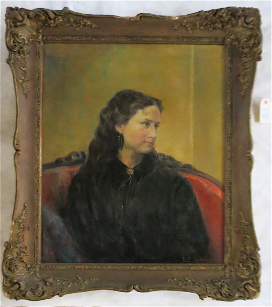 Appraisal: EMMA CHEVES WILKINS OIL ON CANVAS Georgia - Portrait of