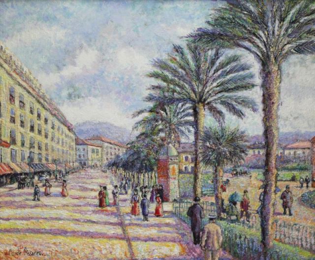 Appraisal: PISSARRO H Claude Oil on Canvas L'AvenueMassena au Pritemps Nice