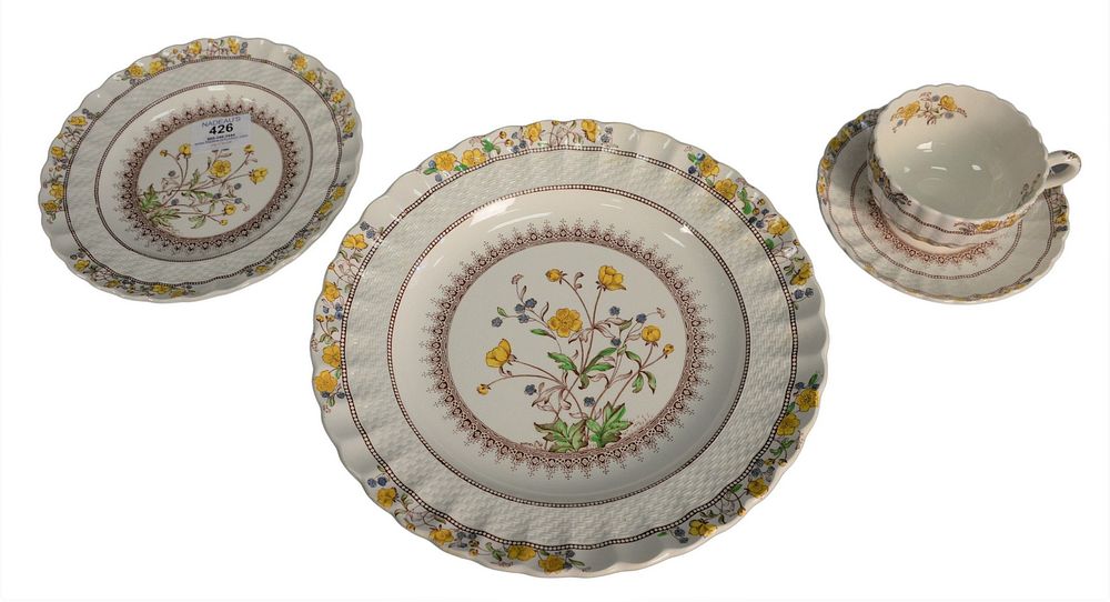 Appraisal: Copeland Spode Buttercup Dinner Service for to include dinner plates