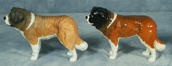 Appraisal: Two Beswick St Bernard figurines long Estimate -