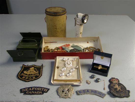 Appraisal: Collection of military uniforms and accessories belong to A Stimpson