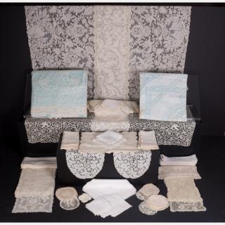 Appraisal: A Miscellaneous Collection of Lace Table Linens th Century A