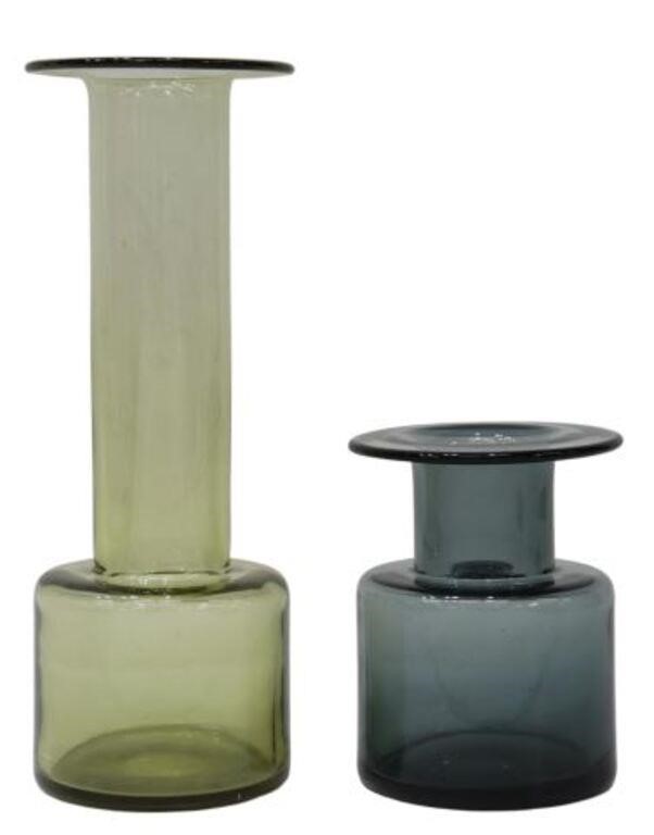 Appraisal: lot of Danish mid-century modern art glass bottle vases Per