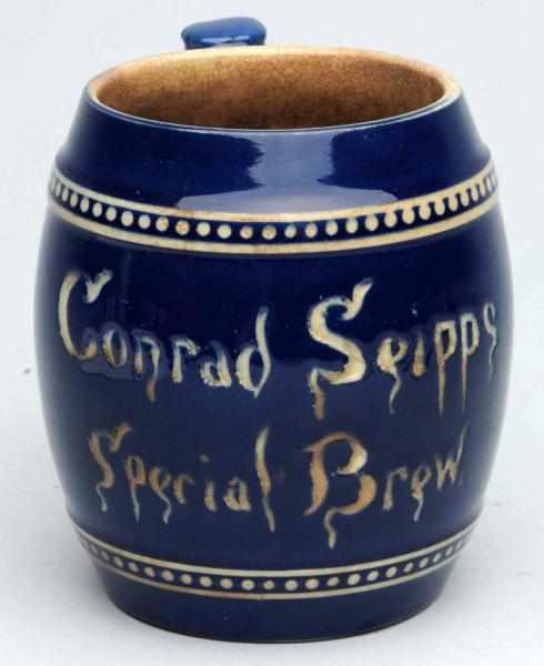 Appraisal: Conrad Seipp Special Brew Beer Mug Nice brilliant blue color