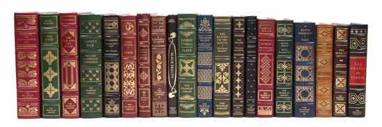 Appraisal: FRANKLIN LIBRARY A group of leather-bound books published by the