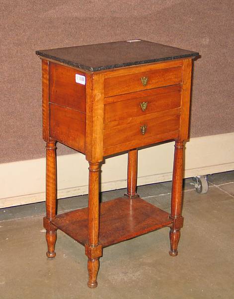 Appraisal: A Louis Philip walnut side table third quarter th century