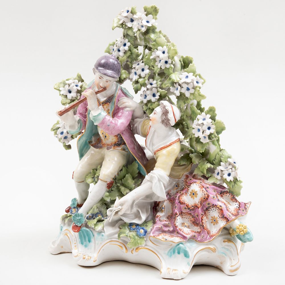 Appraisal: Derby Porcelain Bocage Figure Group of Musicians in high Condition